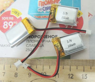 Лот: 21373814. Фото: 1. Литий-полимерный LiPo аккумулятор... Батарейки, аккумуляторы, элементы питания