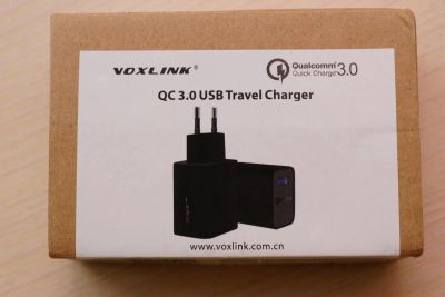 Лот: 9123674. Фото: 1. Зарядное Voxlink Qualcomm Quick... Зарядные устройства, блоки питания, адаптеры сетевые для смартфонов
