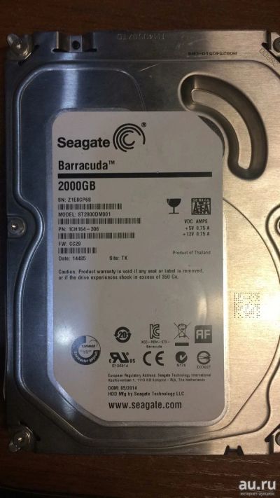Лот: 12810093. Фото: 1. Жесткий диск Seagate Barracuda... Жёсткие диски (HDD)