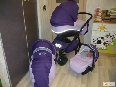 Лот: 6270625. Фото: 1. Коляска Tutis Zippy New 3 в 1... Коляски