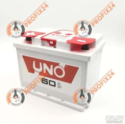 Лот: 13288637. Фото: 1. Аккумулятор UNO 60 А/Ч, Прямая... Аккумуляторы
