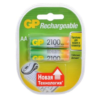 Лот: 22978737. Фото: 1. АКБ AA GP 2100mAh 03995. Батарейки, аккумуляторы, элементы питания