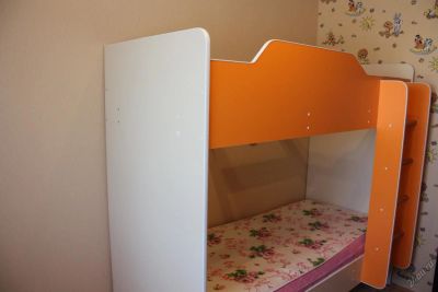 Лот: 5875151. Фото: 1. Двухъярусная кровать с ящиками... Детские кровати и кроватки