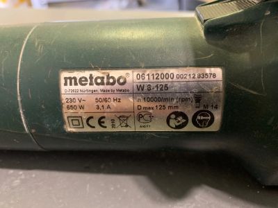 Лот: 25628221. Фото: 1. УШМ Metabo W 6-125 06112000. Запчасти
