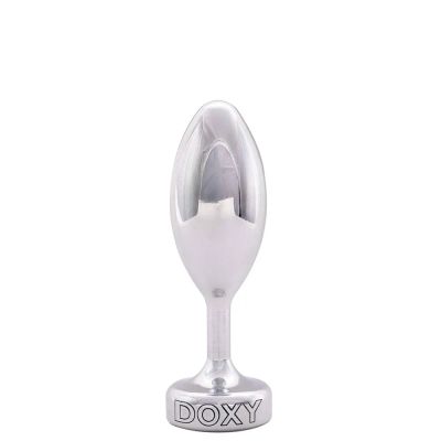Лот: 24254836. Фото: 1. Анальная пробка Doxy Smooth, серебристая. Украшения
