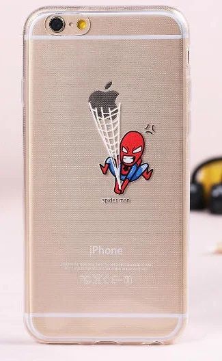 Лот: 6430875. Фото: 1. Стильный чехол для iPhone 6 Spiderman... Чехлы, бамперы