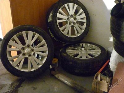 Лот: 1469056. Фото: 1. диски R17 mazda 6 с резиной. Шины на дисках