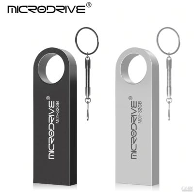 Лот: 13390225. Фото: 1. Флешка Microdrive USB 32 gb, металлическая... USB-флеш карты