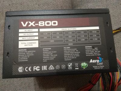 Лот: 17026345. Фото: 1. Aerocool VX 800W [VX-800]. Корпуса, блоки питания