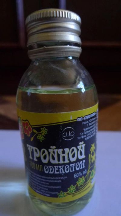 Лот: 4426441. Фото: 1. Одеколон тройной, 100 мл. Мужская парфюмерия