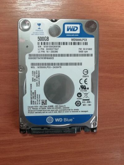 Лот: 19710383. Фото: 1. жесткий диск 500Гб. Жёсткие диски (HDD)