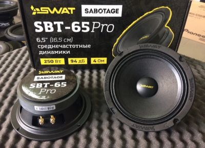 Лот: 17037527. Фото: 1. SWAT SBT-65 PRO мидренж серии... Акустика автомобильная
