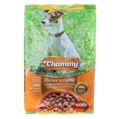 Лот: 14484454. Фото: 1. Chammy (Чамми) 600г мясное ассорти... Корма