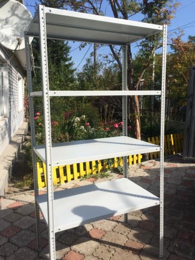Лот: 8143981. Фото: 1. 2 стеллажа металлических 2000... Полки, стеллажи, этажерки