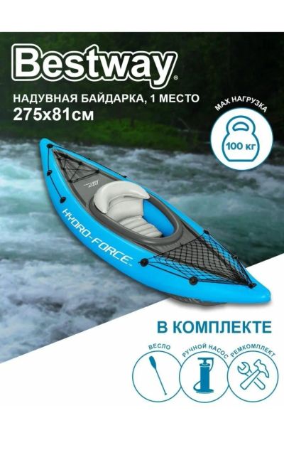 Лот: 21760109. Фото: 1. Каяк, байдарка надувная. Плавание