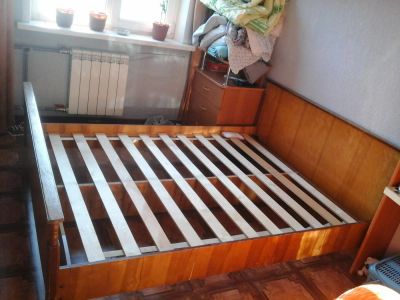 Лот: 6813544. Фото: 1. кровать деревянная. Кровати