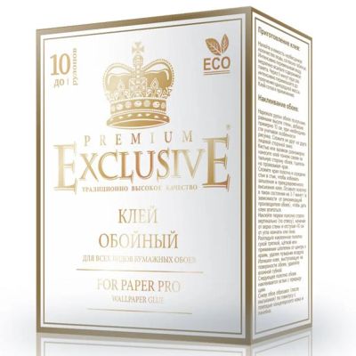 Лот: 24078284. Фото: 1. Клей для бумажных обоев, Exclusive... Клеи, герметики, пена монтажная, клейкие ленты