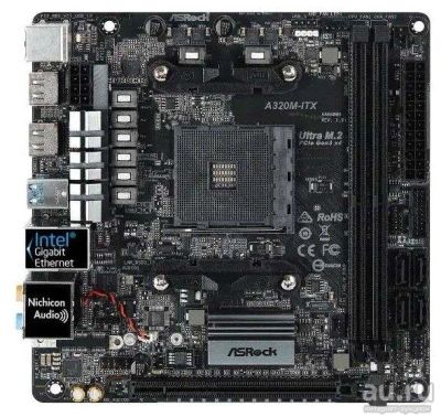 Лот: 18414429. Фото: 1. ASRock A320M-ITX A320M-ITX. Материнские платы