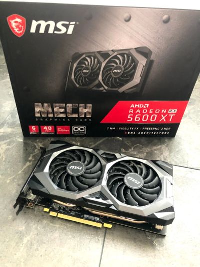 Лот: 16496451. Фото: 1. MSI AMD Radeon RX 5600XT MECH... Видеокарты