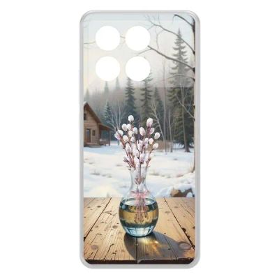Лот: 25134767. Фото: 1. Чехол Krutoff Clear Case "Верба... Чехлы, бамперы