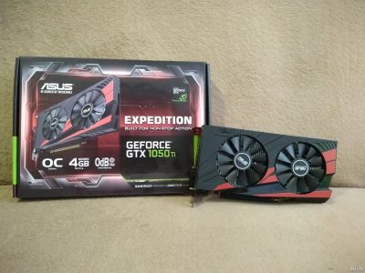 Лот: 16464688. Фото: 1. Asus Geforce GTX 1050Ti 4Gb Expedition... Видеокарты