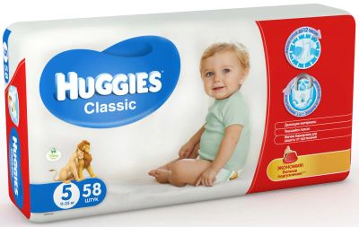 Лот: 7181474. Фото: 1. Подгузники Huggies® Classic -... Детская гигиена