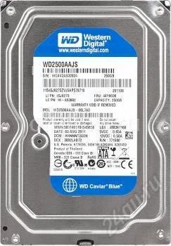 Лот: 1696164. Фото: 1. Жесткий диск SATA-II 250Gb Western... Жёсткие диски (HDD)