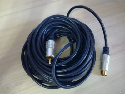 Лот: 13621437. Фото: 1. Кабель svhs -RCA plug, 7 метров. Шнуры, кабели, разъёмы