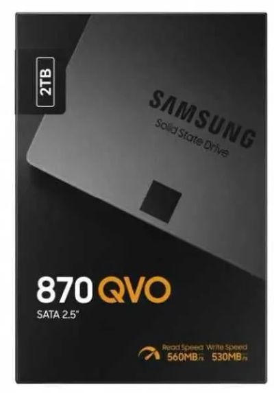 Лот: 21251862. Фото: 1. Ssd sata Samsung 870 QVO 2TB. SSD-накопители