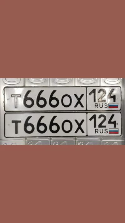 Лот: 24993008. Фото: 1. Гос номер 666 ТОХ. Госномера