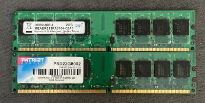 Лот: 18862034. Фото: 1. Оперативная память RAM DDR2 2x2gb... Оперативная память