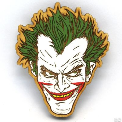 Лот: 14822815. Фото: 1. Деревянный Значок Джокер(Joker... Сувенирные