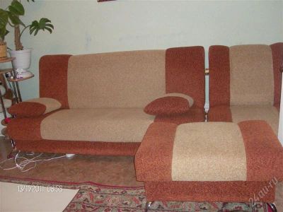 Лот: 1368776. Фото: 1. Мягкий уголок (диван, кресло... Кресла, пуфы