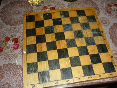 Лот: 18839650. Фото: 1. Шахматная доска, советская, дерево... Шахматы, шашки, нарды