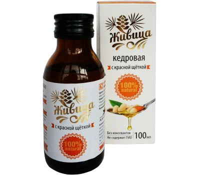 Лот: 7033343. Фото: 1. Живица кедровая с красной щеткой... Антисептики, защитные средства, медицинские маски