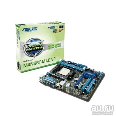 Лот: 15576456. Фото: 1. Asus M4N68T-M LE V2 (сокет AM3... Материнские платы