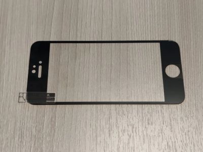 Лот: 19101435. Фото: 1. Защитное стекло черное iPhone... Защитные стёкла, защитные плёнки