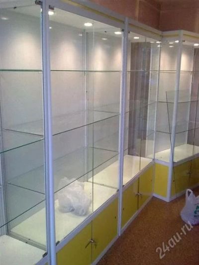 Лот: 2331098. Фото: 1. 2 витрины алюминиевый профиль. Торговое