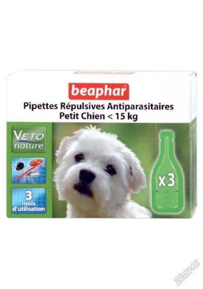 Лот: 5670498. Фото: 1. Капли Beaphar Pipettes Repulsives... Косметика для животных