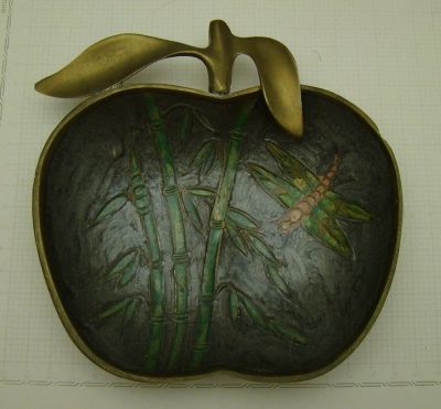 Лот: 17416250. Фото: 1. Лоточек винтажный Яблоко (Y567... Другое (антиквариат)