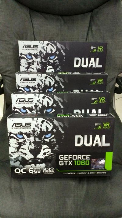 Лот: 9760266. Фото: 1. 4 Видеокарты ASUS GeForce GTX... Видеокарты