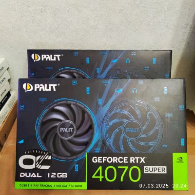 Лот: 25106676. Фото: 1. Новая видеокарта rtx 4070 super. Видеокарты