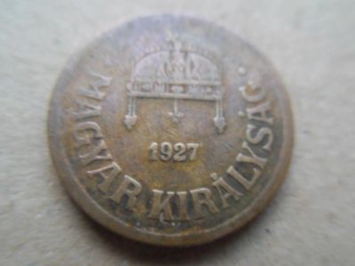 Лот: 6717601. Фото: 1. Венгрия 2 филлера 1927. Европа