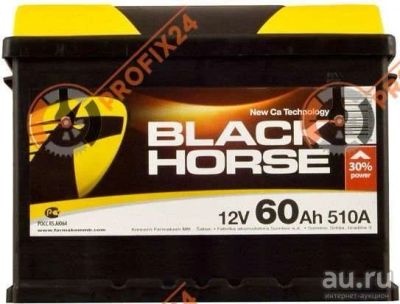 Лот: 13288912. Фото: 1. Аккумулятор BLACK HORSE 60 А/Ч... Аккумуляторы