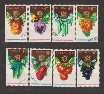 Лот: 17132672. Фото: 1. Польша,1974 г.Серия марок -8шт... Марки