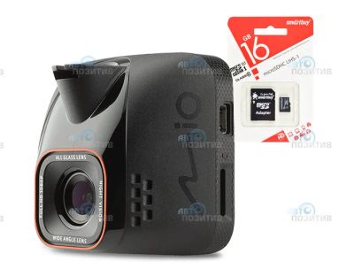 Лот: 15127608. Фото: 1. MIO MiVue C550 + карта памяти... Видеорегистраторы,  радар-детекторы, системы парковки
