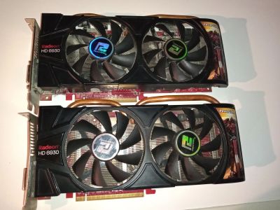 Лот: 18405934. Фото: 1. Radeon HD 6930 2gb + HD6930 1gb... Видеокарты