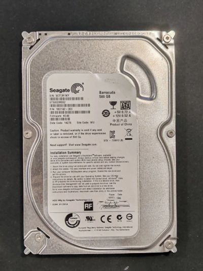 Лот: 25671555. Фото: 1. Жесткий диск Seagate 500gb ST500DM002... Жёсткие диски (HDD)