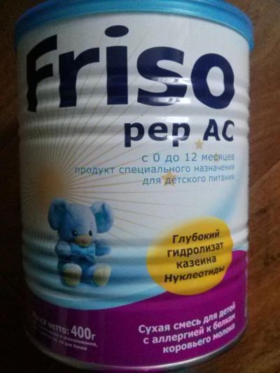 Лот: 3631291. Фото: 1. Сухая смесь Friso pep AC (Фрисопеп... Детское питание