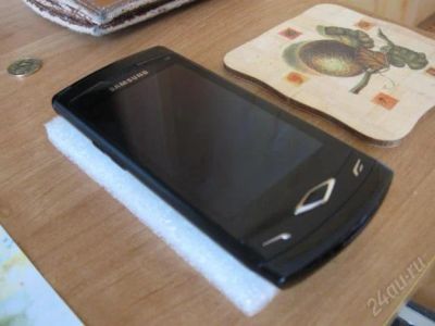Лот: 1763974. Фото: 1. !samsung gt-s 8500wave черный... Смартфоны